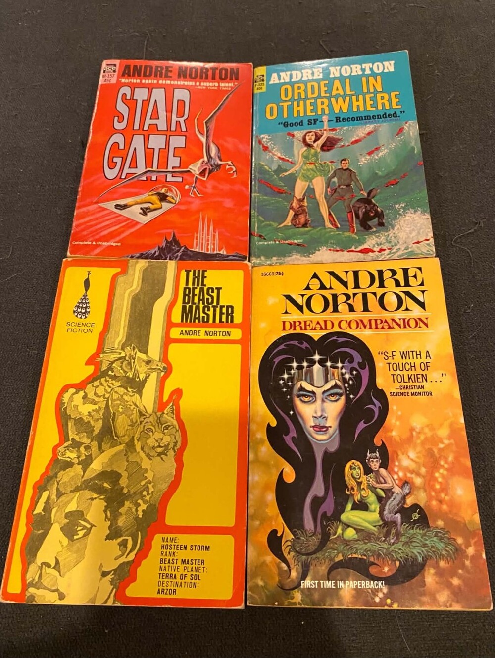 Andre Norton Vintage Sci-Fi Paperback Lot